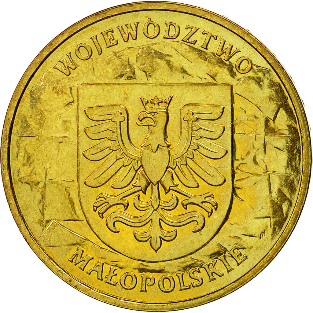 Moneda, Polonia, 2 Zlote, 2004, Warsaw, EBC, Latón, KM:488