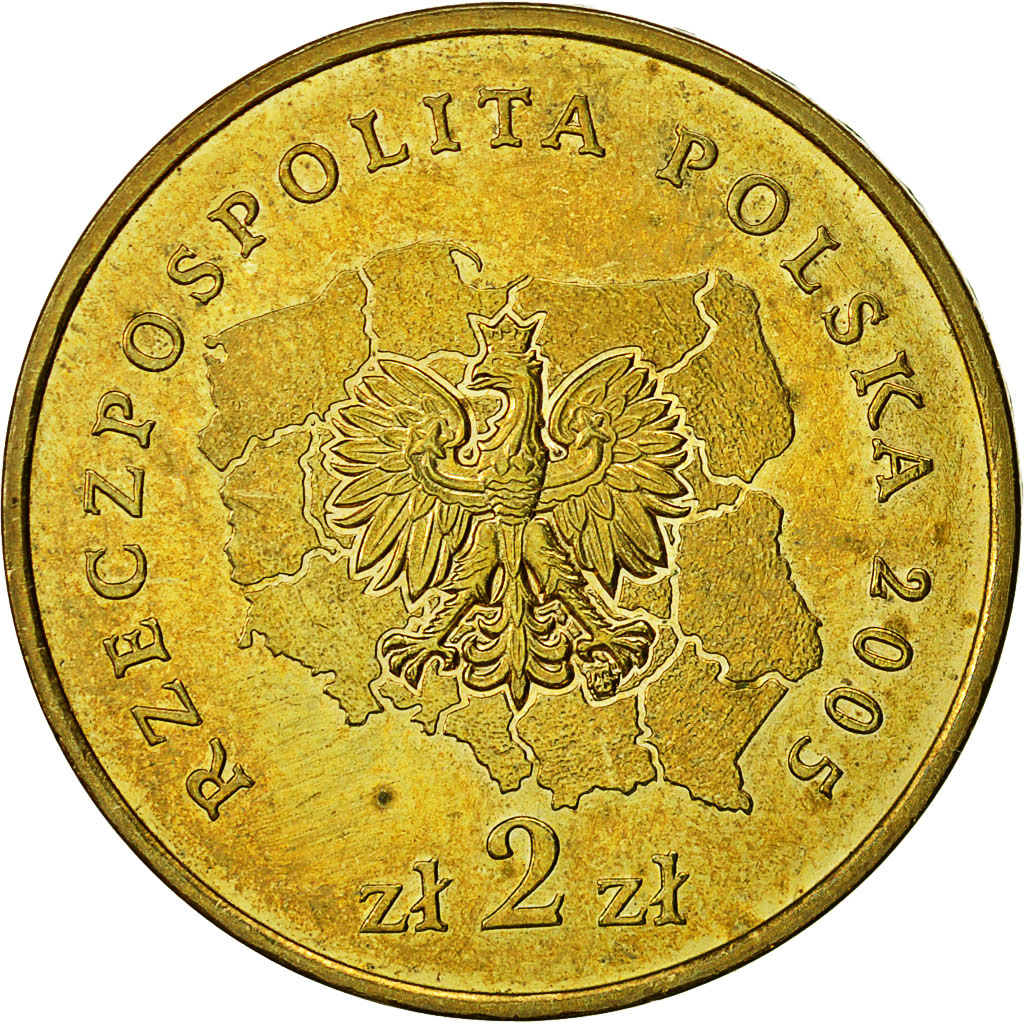 Moneta, Polonia, 2 Zlote, 2005, Warsaw, SPL, Ottone, KM:614