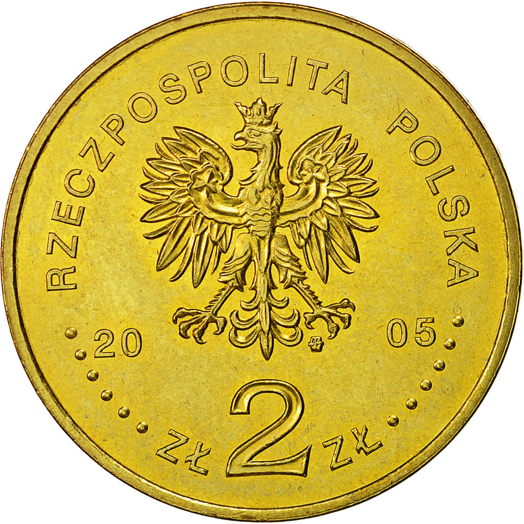 Moneta, Polonia, 2 Zlote, 2005, Warsaw, SPL, Ottone, KM:608
