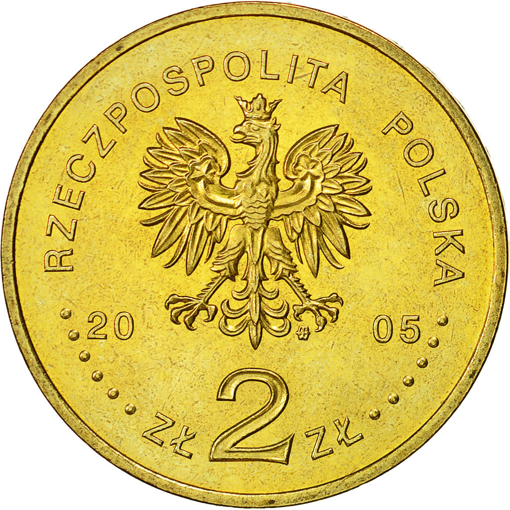 Munten, Polen, 2 Zlote, 2005, Warsaw, UNC-, Tin, KM:558