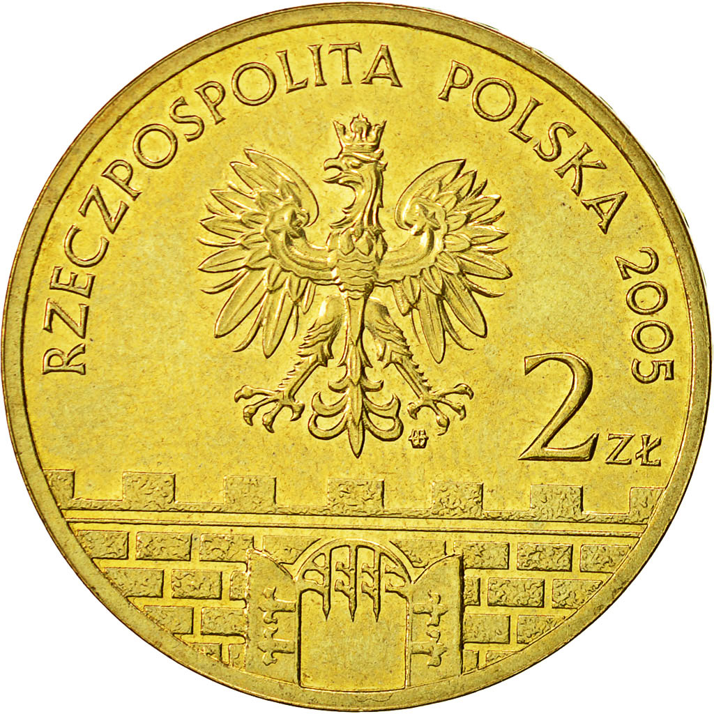 Coin, Poland, 2 Zlote, 2005, Warsaw, MS(63), Brass, KM:753