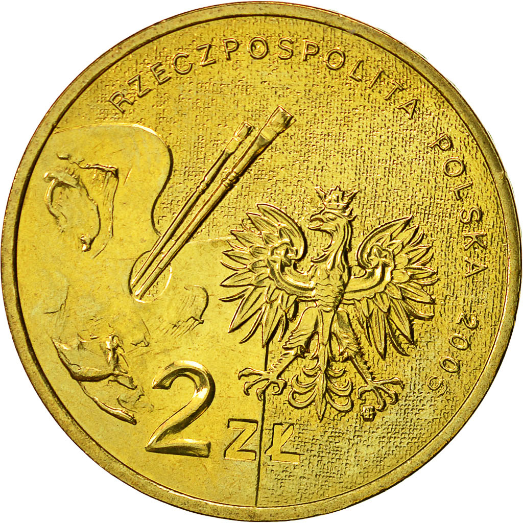 Moneta, Polonia, 2 Zlote, 2005, Warsaw, SPL, Ottone, KM:541