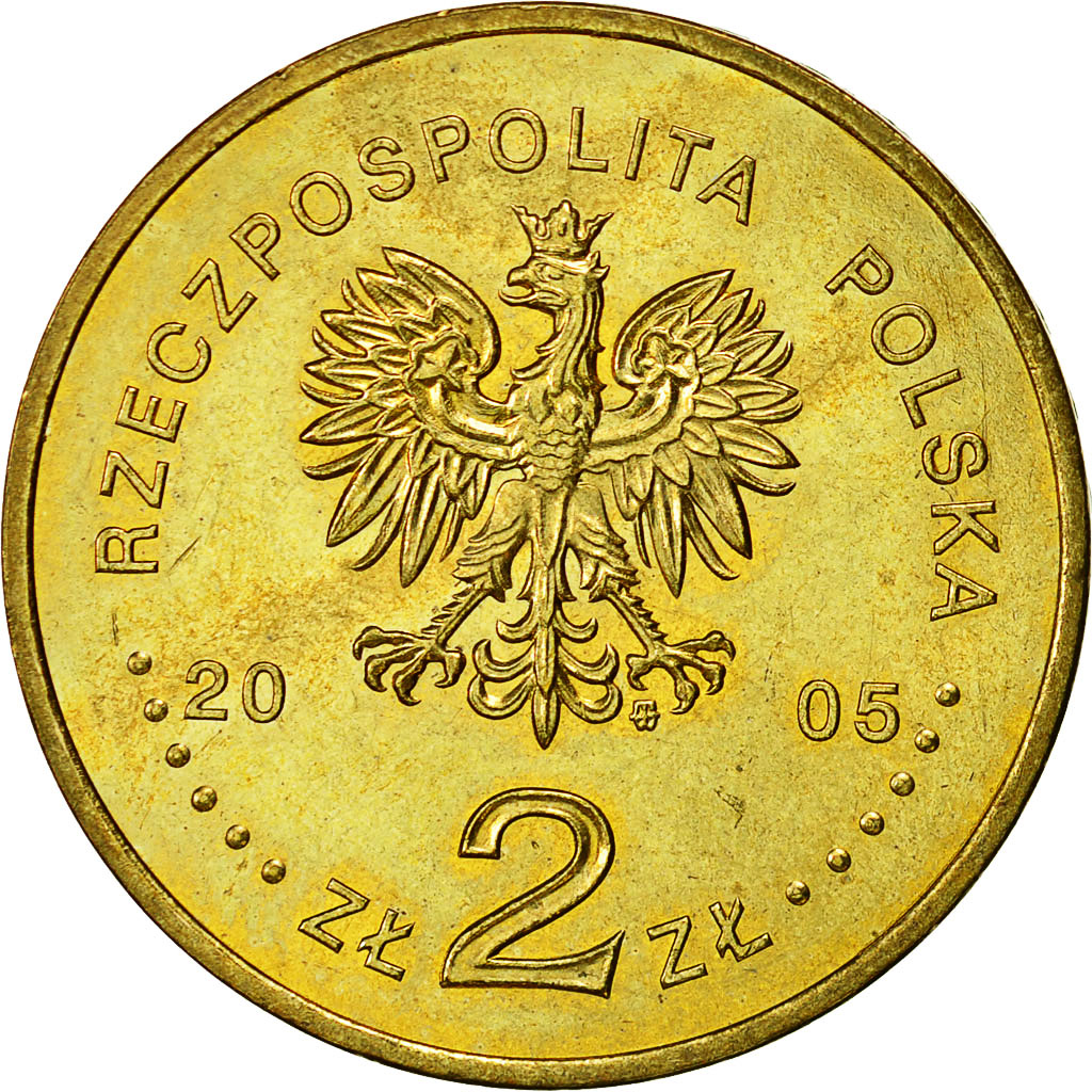 Moneta, Polonia, 2 Zlote, 2005, Warsaw, SPL, Ottone, KM:527