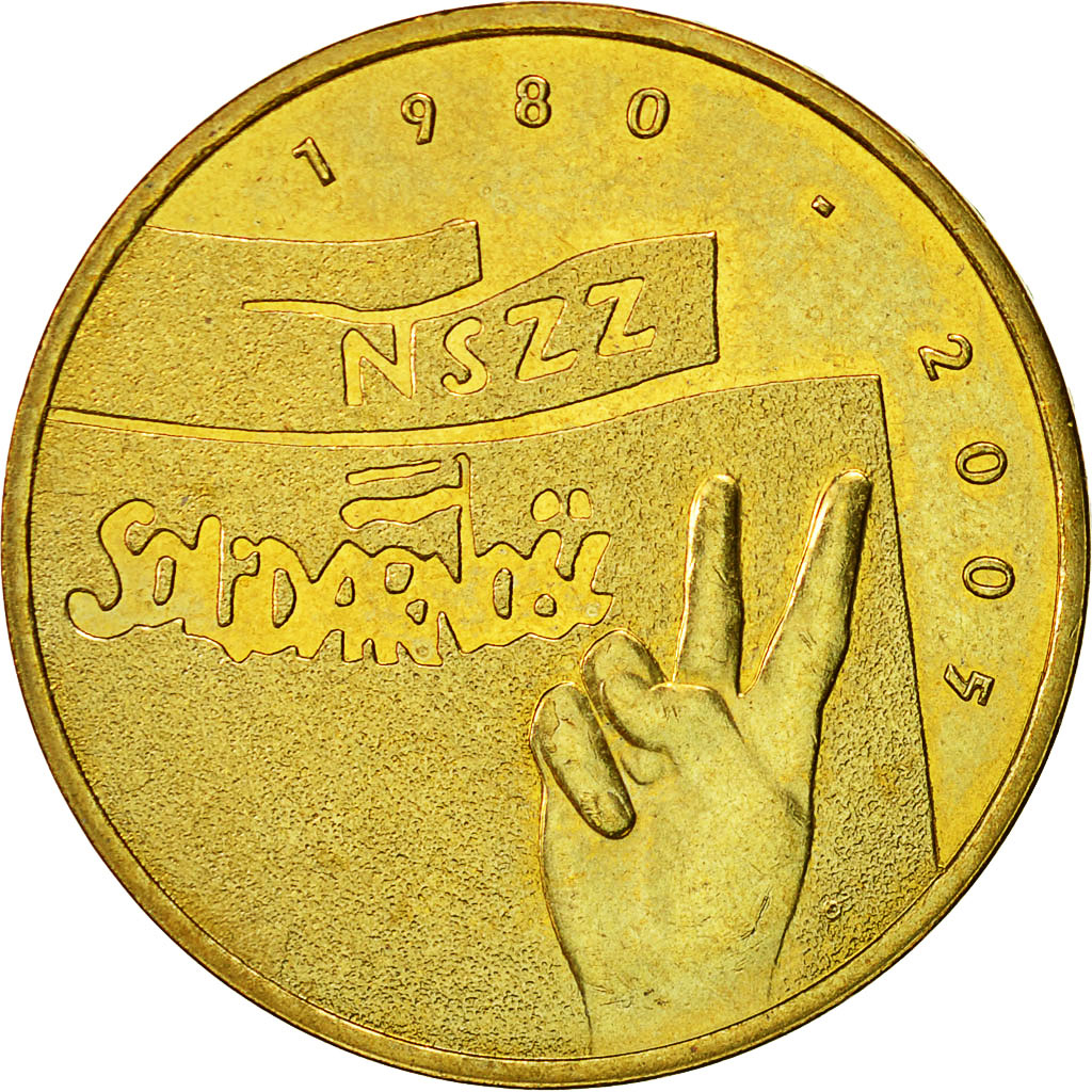 Coin, Poland, 2 Zlote, 2005, Warsaw, MS(63), Brass, KM:565