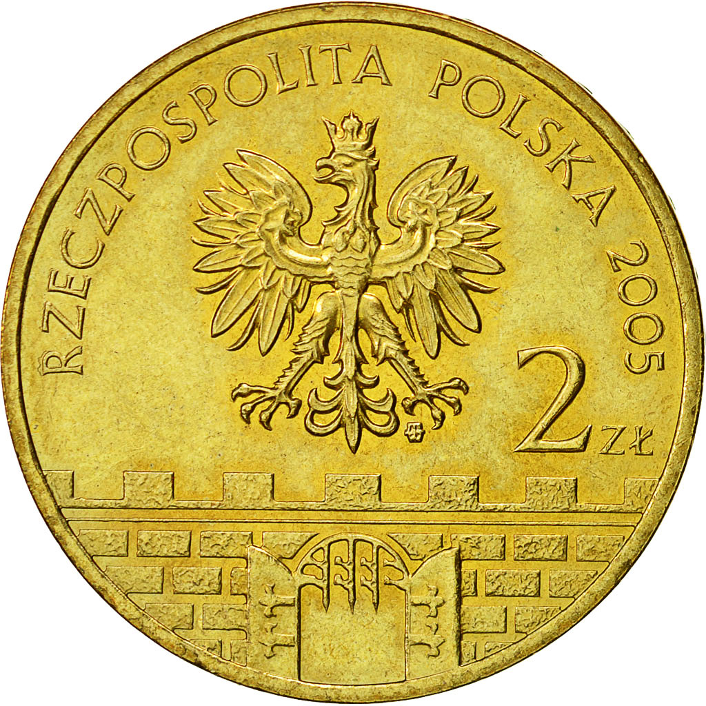 Moneta, Polska, 2 Zlote, 2005, MS(63), Mosiądz, KM:564