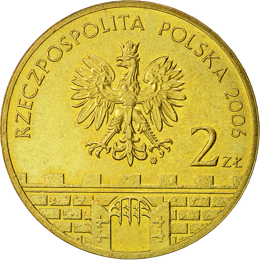 Coin, Poland, 2 Zlote, 2006, Warsaw, MS(63), Brass, KM:546