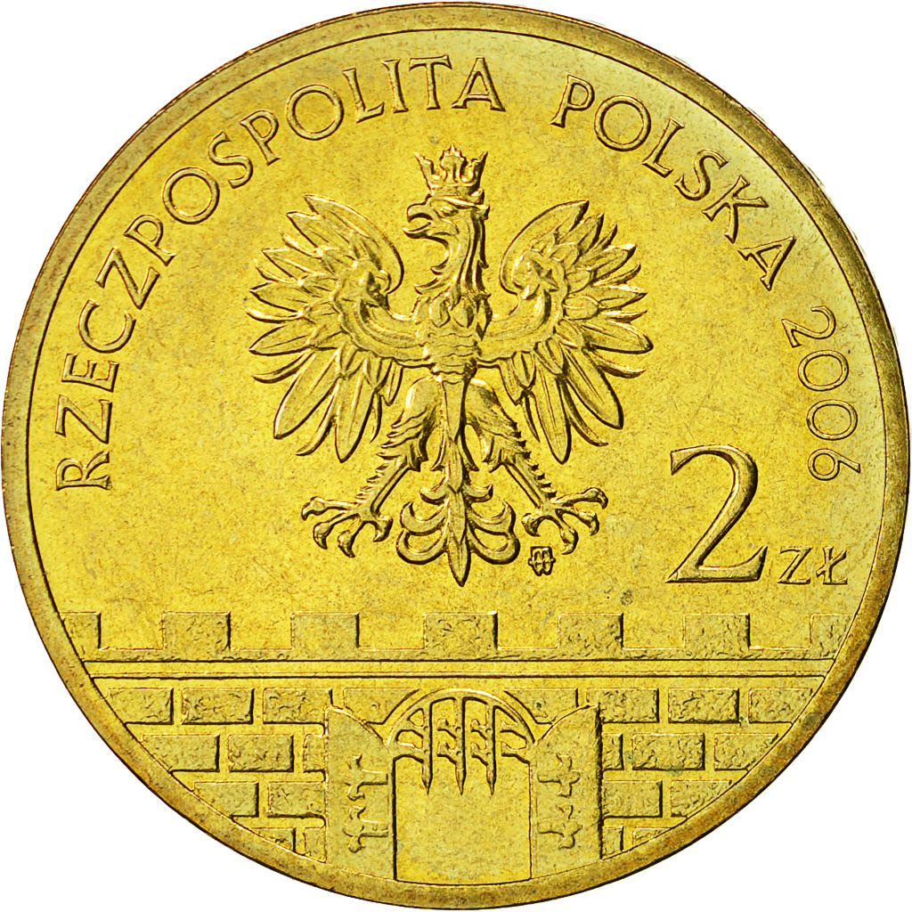 Coin, Poland, 2 Zlote, 2006, Warsaw, MS(63), Brass, KM:548