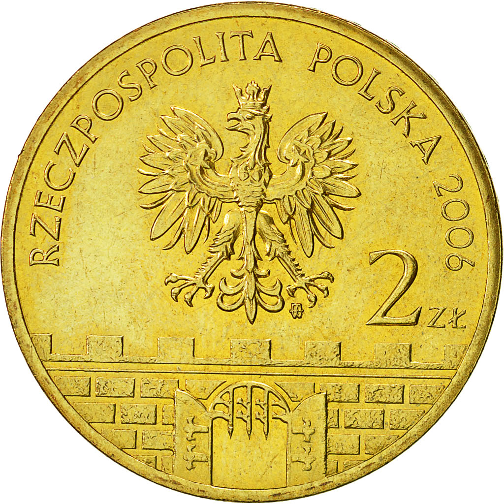 Coin, Poland, 2 Zlote, 2006, Warsaw, MS(63), Brass, KM:549