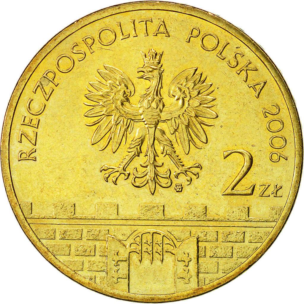 Coin, Poland, 2 Zlote, 2006, Warsaw, MS(63), Brass, KM:550