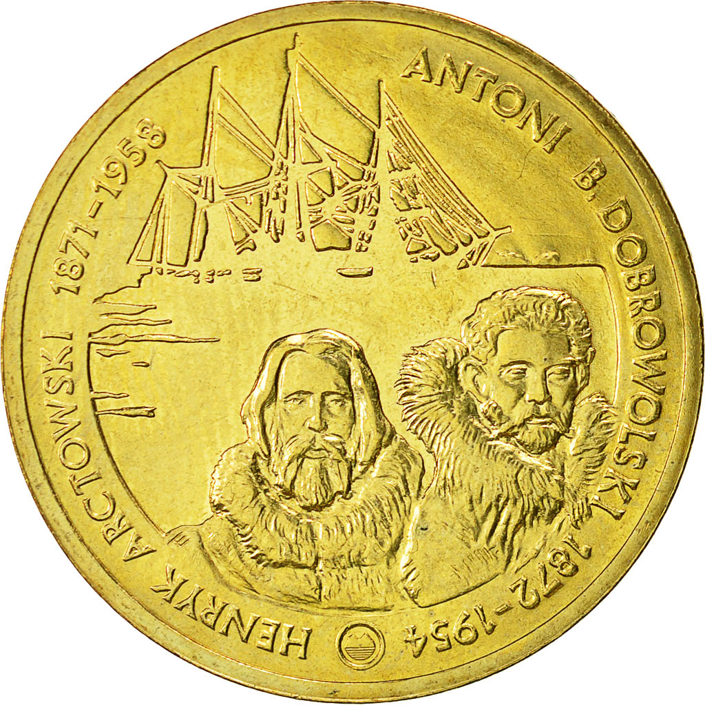 Coin, Poland, 2 Zlote, 2007, Warsaw, MS(60-62), Brass, KM:610