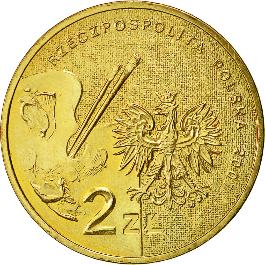 Coin, Poland, 2 Zlote, 2007, Warsaw, MS(60-62), Brass, KM:626