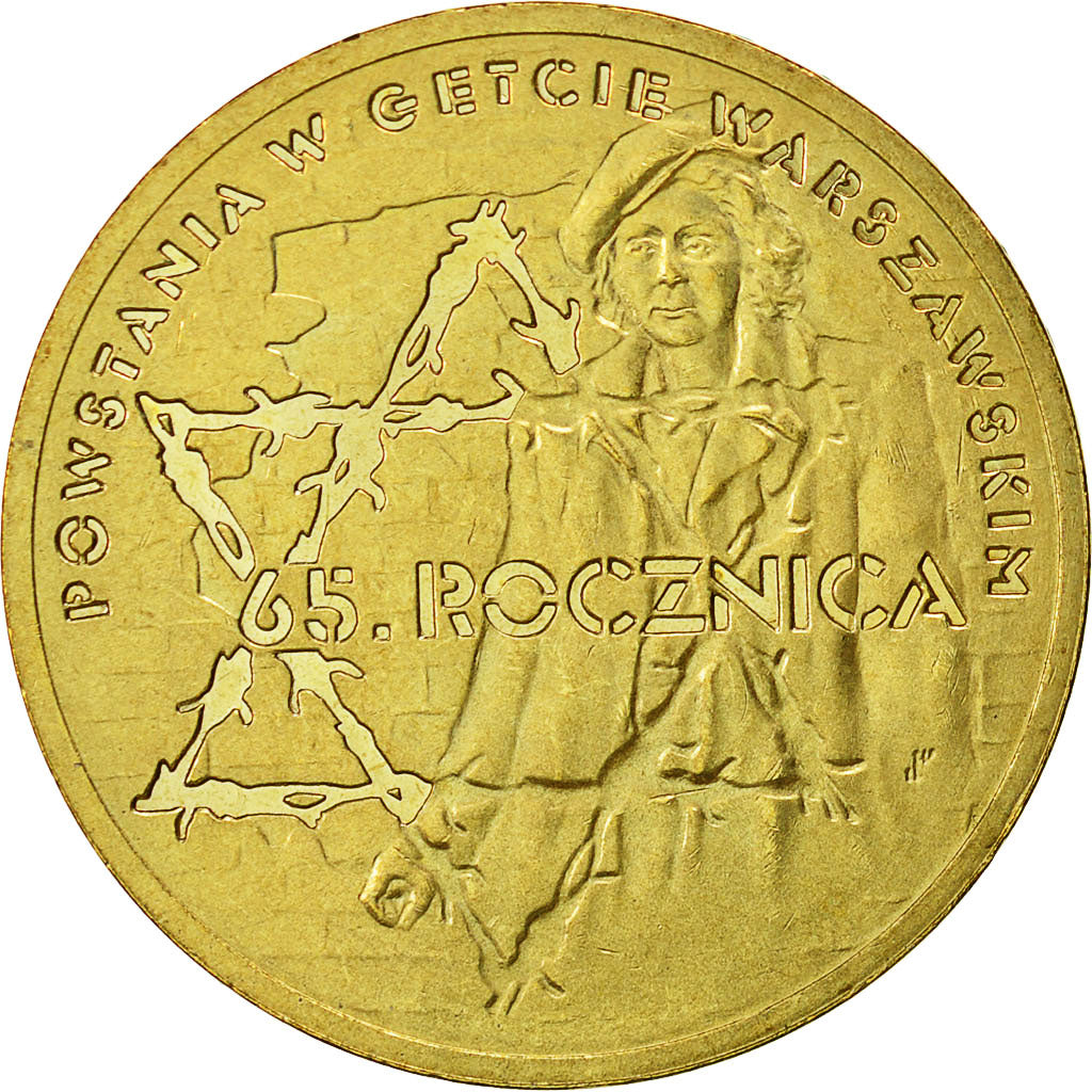 Moneda, Polonia, 2 Zlote, 2008, Warsaw, EBC+, Latón, KM:633