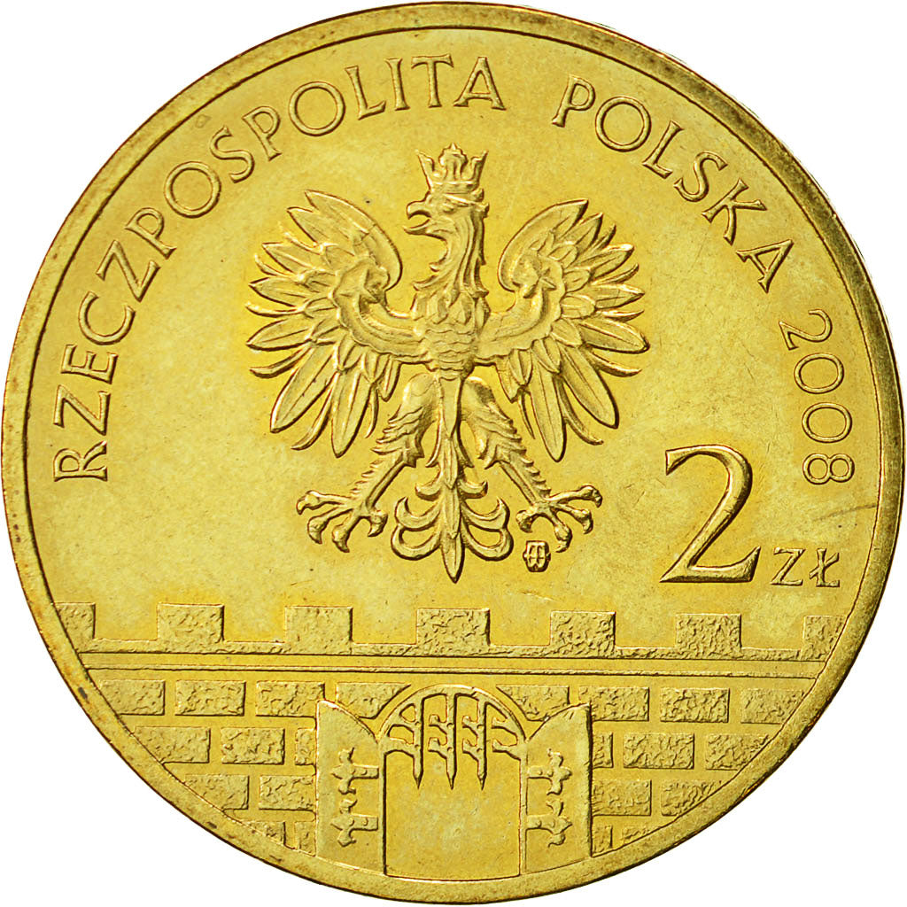Moneta, Polonia, 2 Zlote, 2008, Warsaw, SPL, Ottone, KM:663