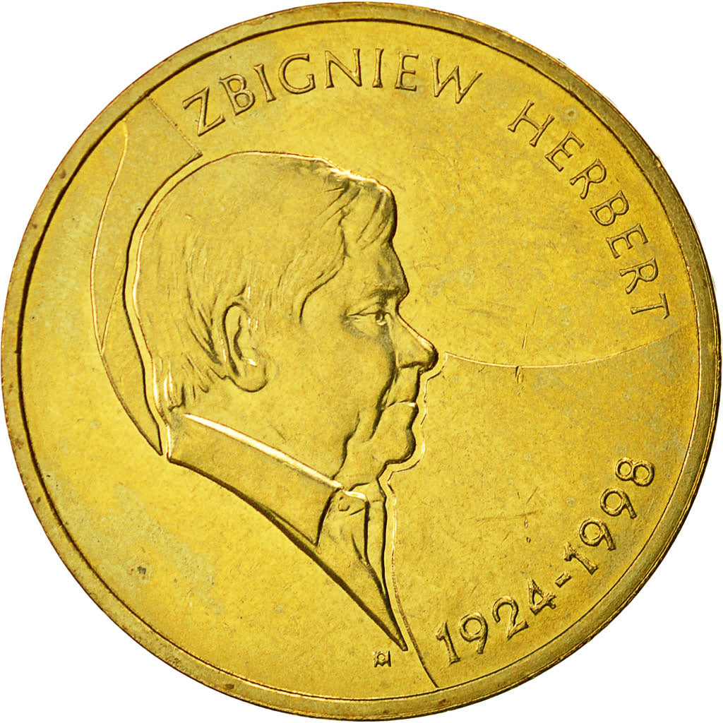 Coin, Poland, 2 Zlote, 2008, Warsaw, MS(60-62), Brass, KM:634