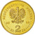 Moneda, Polonia, 2 Zlote, 2008, Warsaw, EBC+, Latón, KM:648