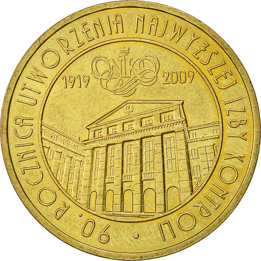 Moneda, Polonia, 2 Zlote, 2009, Warsaw, EBC+, Latón, KM:673