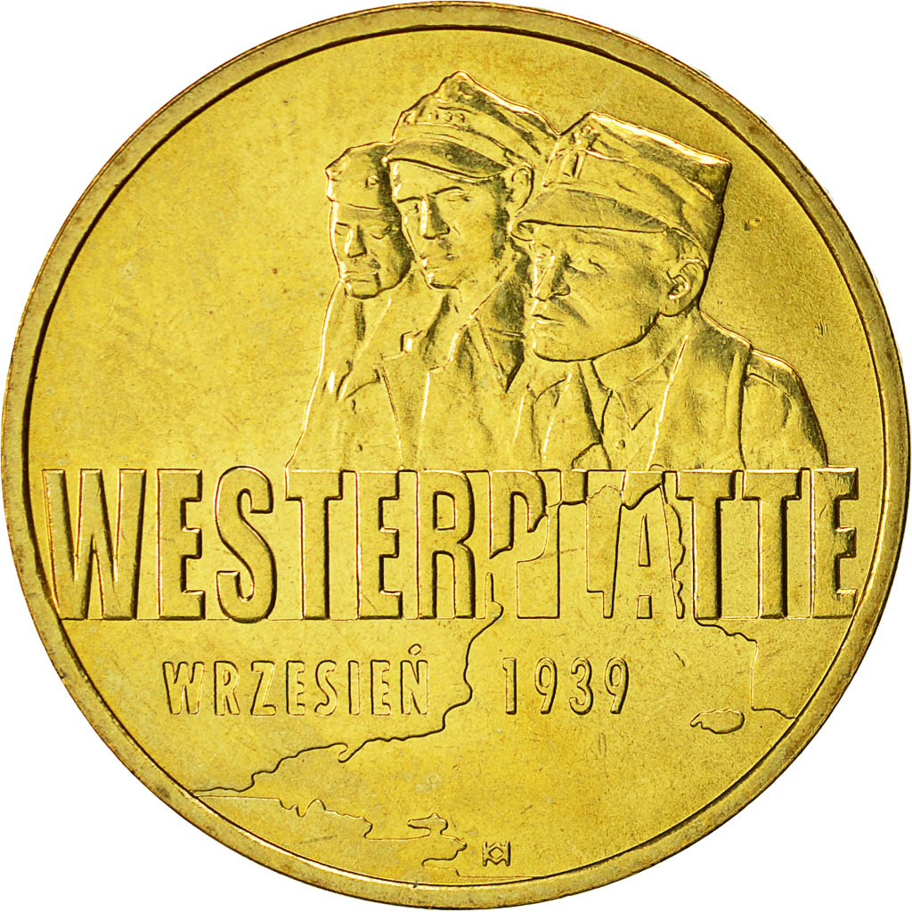 Coin, Poland, 2 Zlote, 2009, Warsaw, MS(60-62), Brass, KM:694