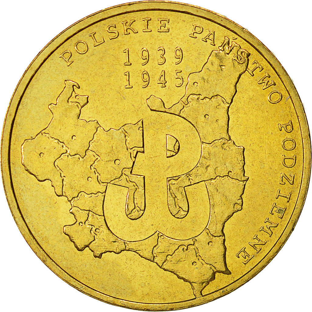 Coin, Poland, 2 Zlote, 2009, Warsaw, MS(60-62), Brass, KM:707