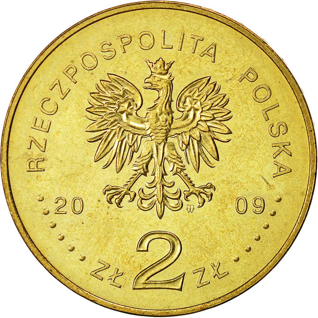 Monnaie, Pologne, 2 Zlote, 2009, Warsaw, SUP+, Laiton, KM:711