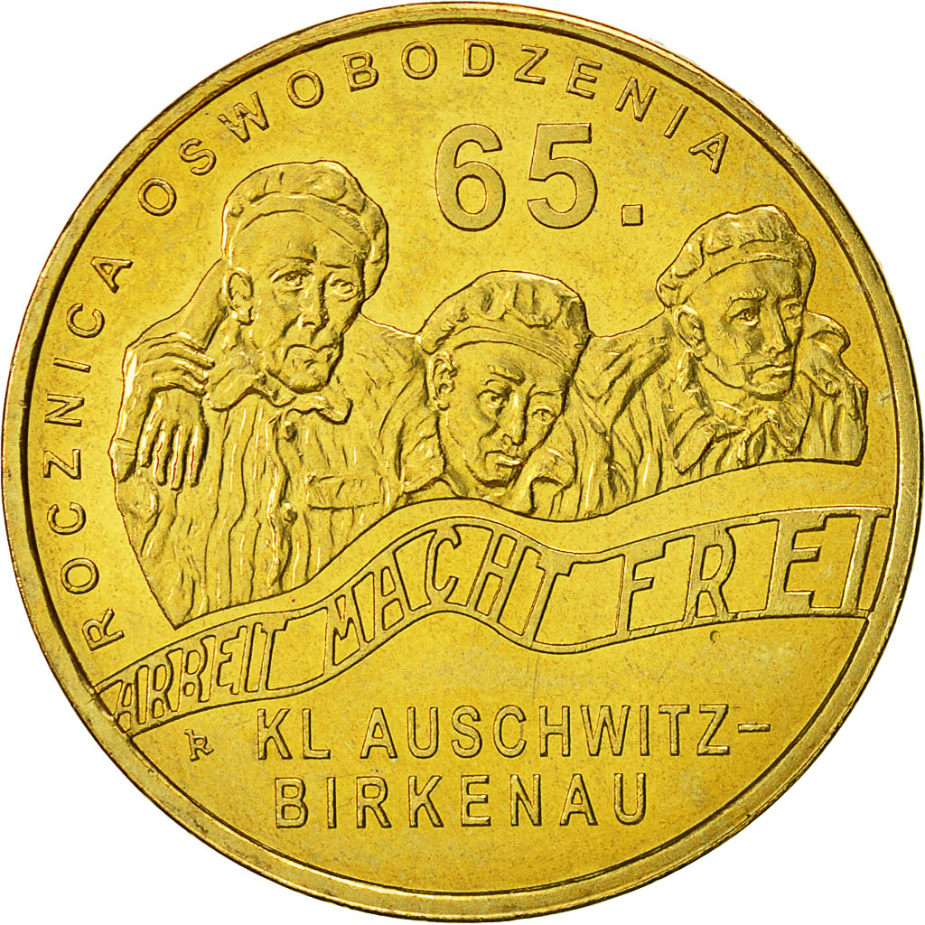 Coin, Poland, 2 Zlote, 2010, Warsaw, MS(60-62), Brass, KM:712