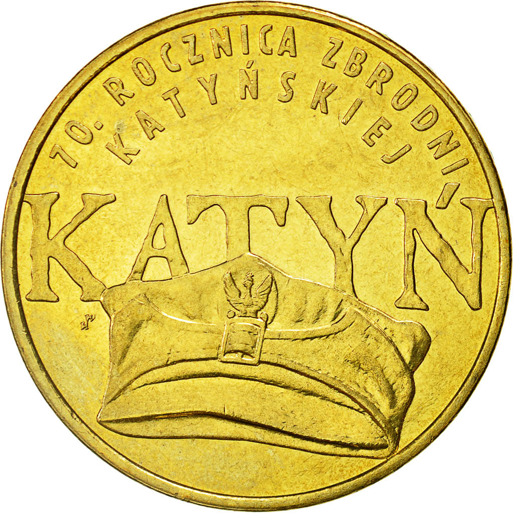 Coin, Poland, 2 Zlote, 2010, Warsaw, MS(60-62), Brass, KM:721