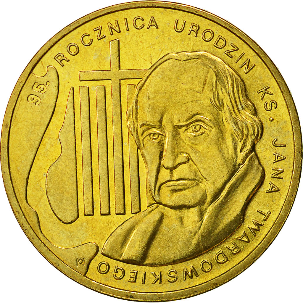 Coin, Poland, 2 Zlote, 2010, Warsaw, MS(60-62), Brass, KM:730