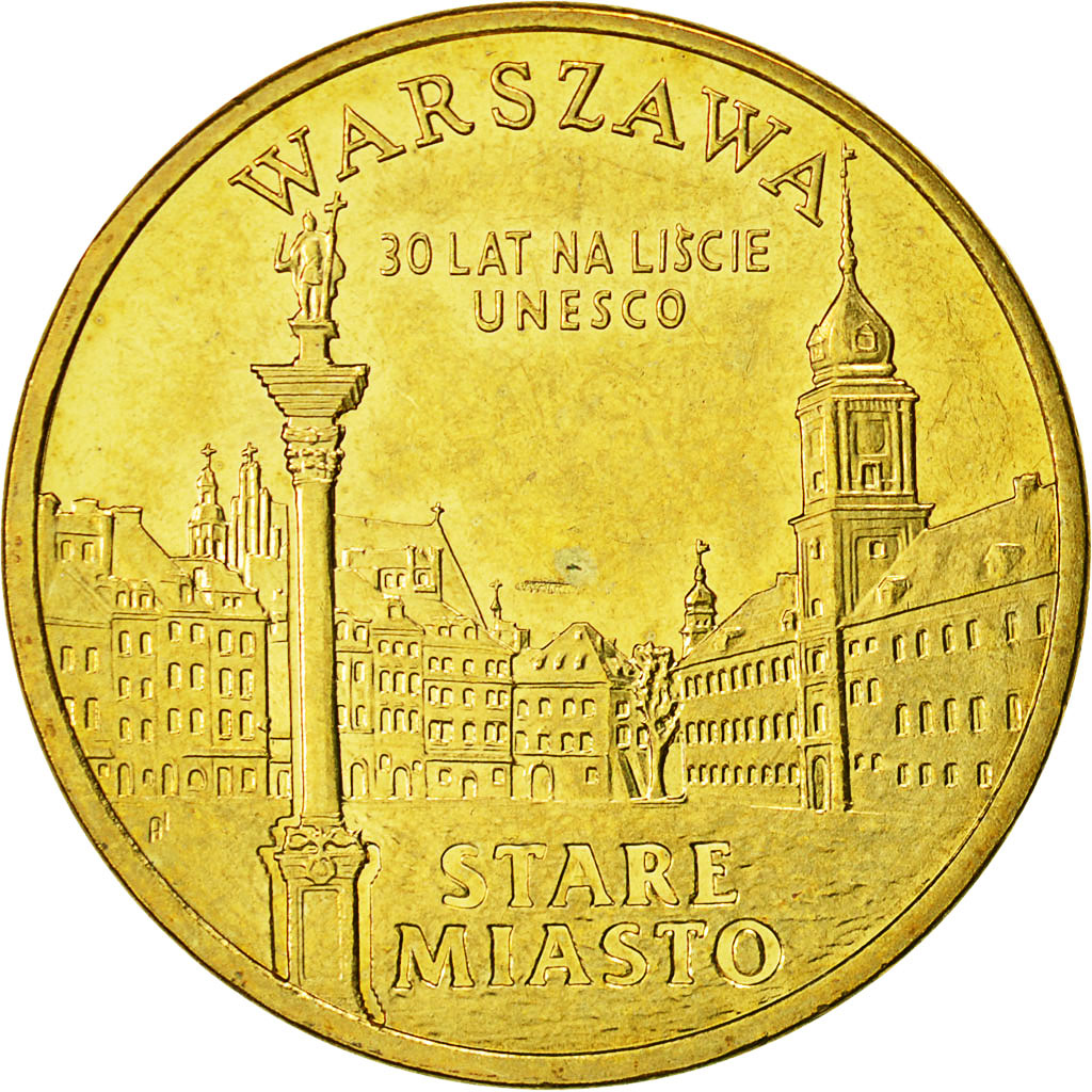 Moneda, Polonia, 2 Zlote, 2010, Warsaw, EBC+, Latón, KM:751