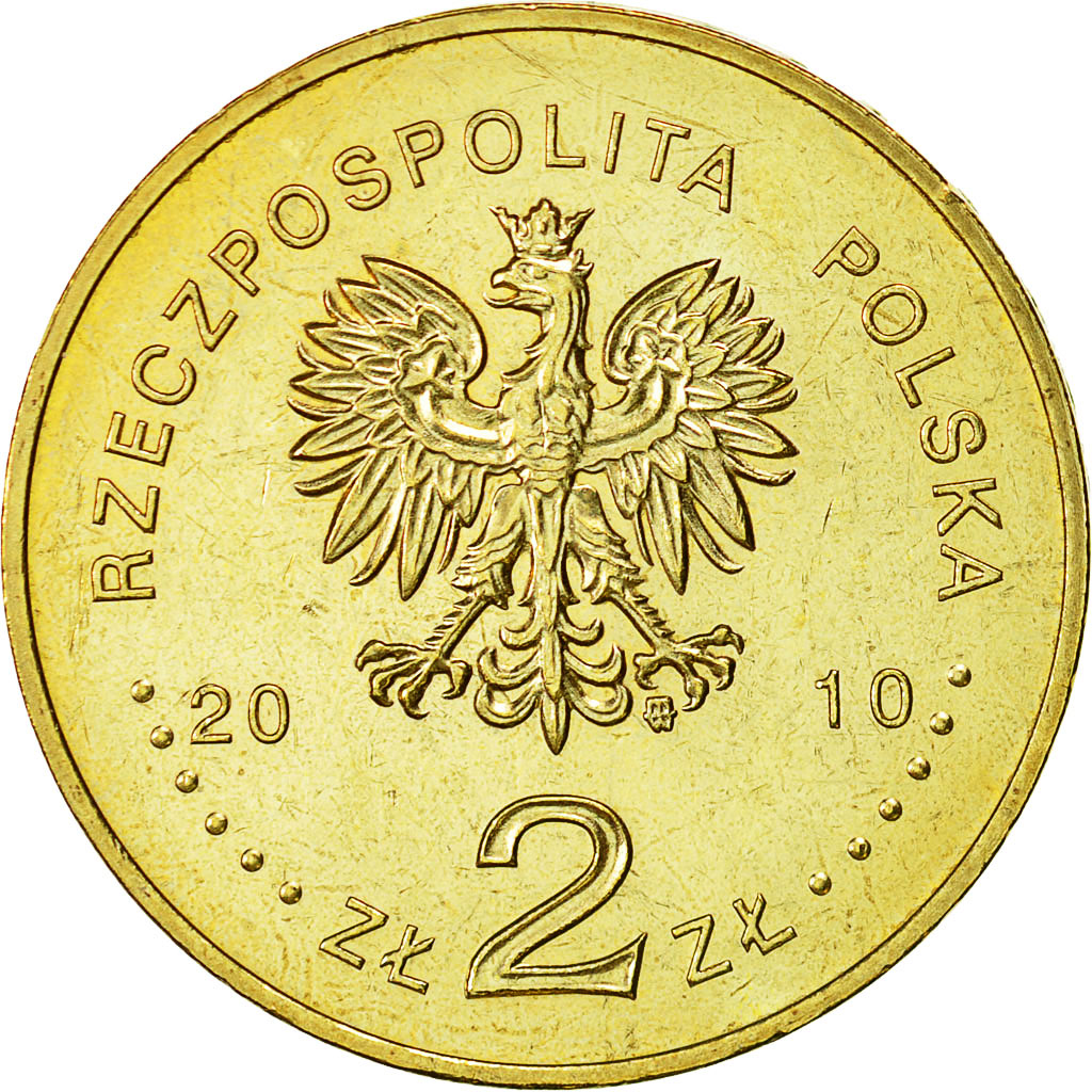 Munten, Polen, 2 Zlote, 2010, Warsaw, PR+, Tin, KM:752