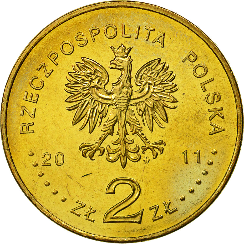 Munten, Polen, 2 Zlote, 2011, Warsaw, PR+, Tin, KM:769