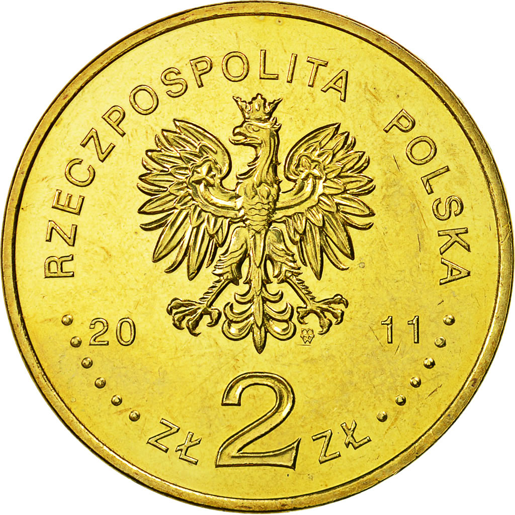 Munten, Polen, 2 Zlote, 2011, Warsaw, PR+, Tin, KM:780