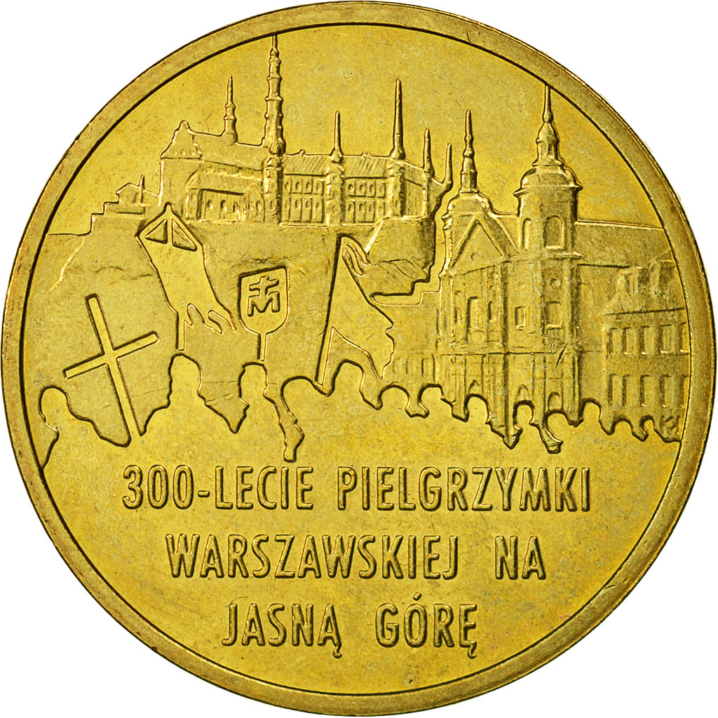 Coin, Poland, 2 Zlote, 2011, Warsaw, MS(60-62), Brass, KM:784