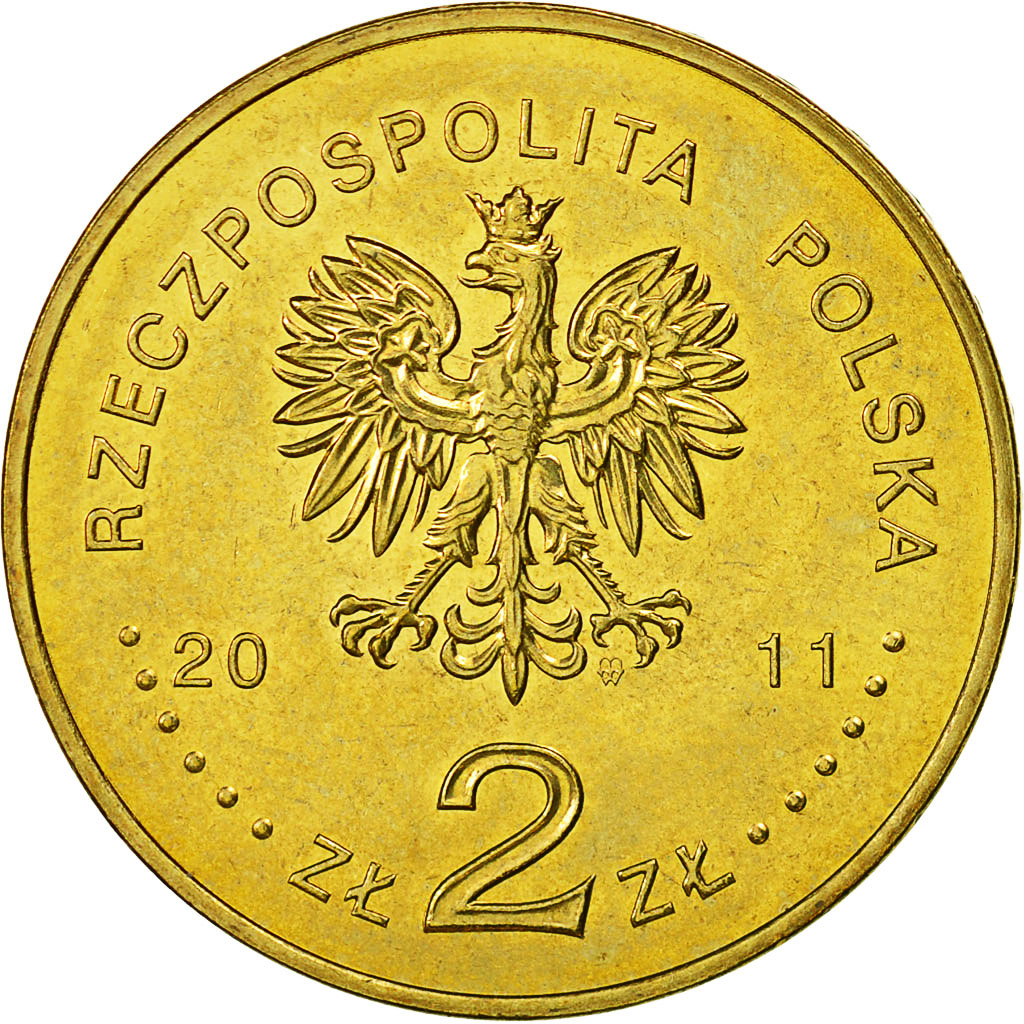 Munten, Polen, 2 Zlote, 2011, Warsaw, PR+, Tin, KM:789