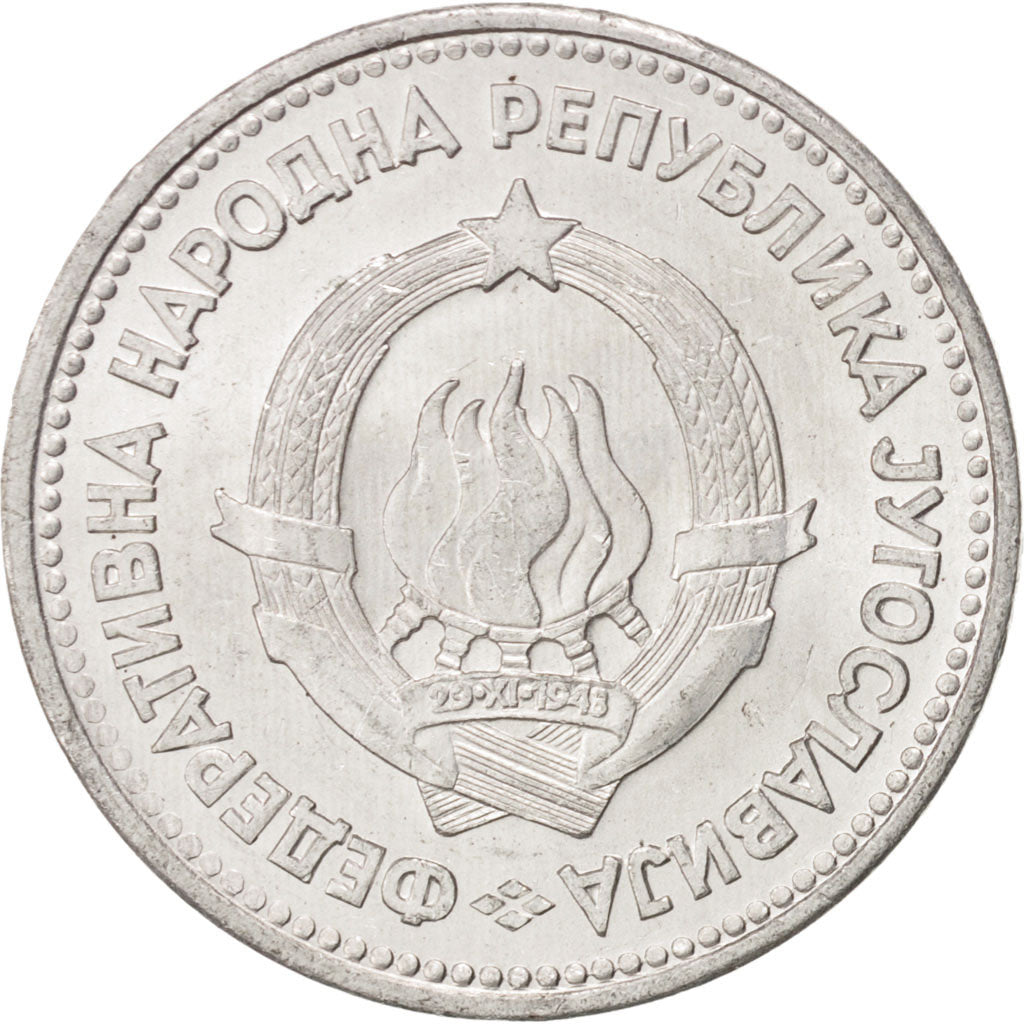 Coin, Yugoslavia, 5 Dinara, 1953, MS(60-62), Aluminum, KM:32