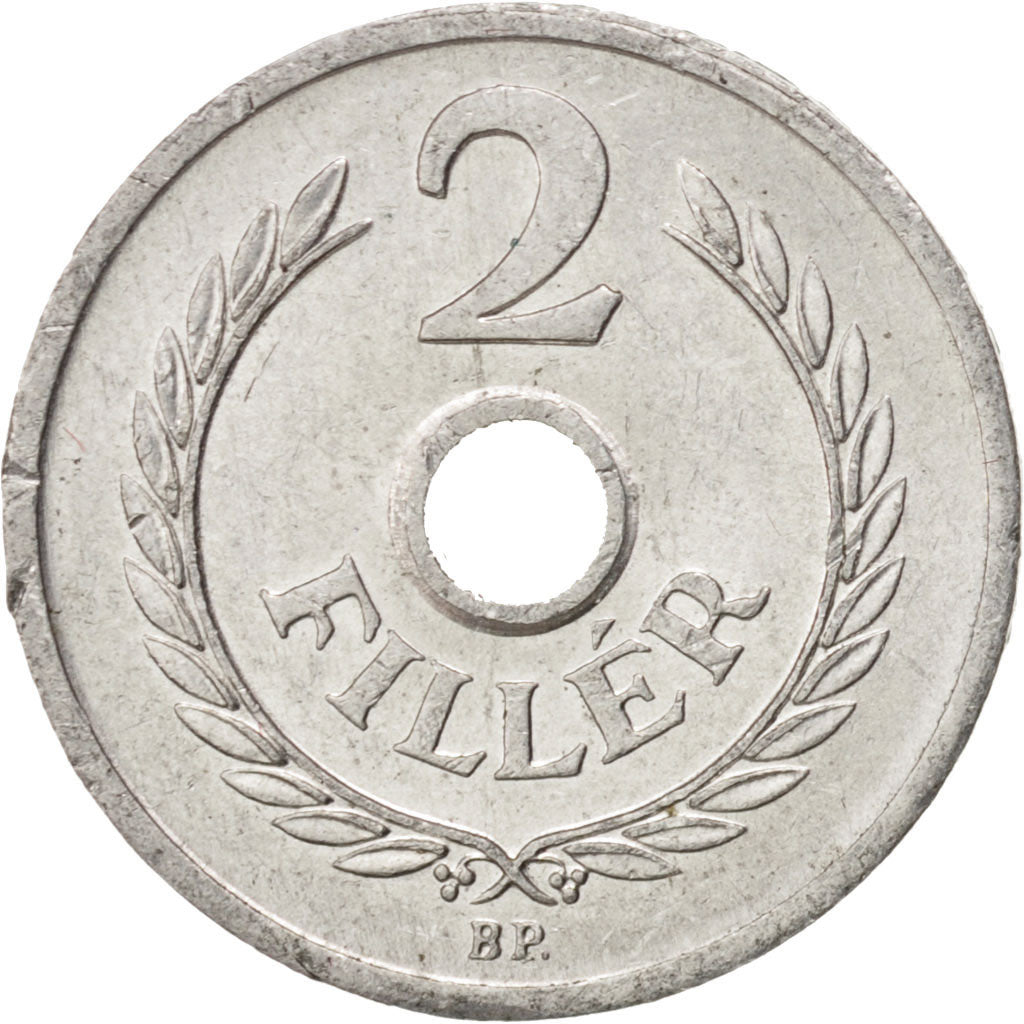Münze, Ungarn, 2 Filler, 1973, Budapest, VZ+, Aluminium, KM:546