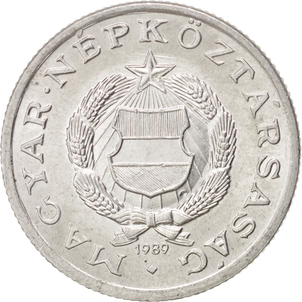 Münze, Ungarn, Forint, 1989, Budapest, VZ+, Aluminium, KM:575