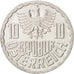 Moneda, Austria, 10 Groschen, 1989, EBC, Aluminio, KM:2878