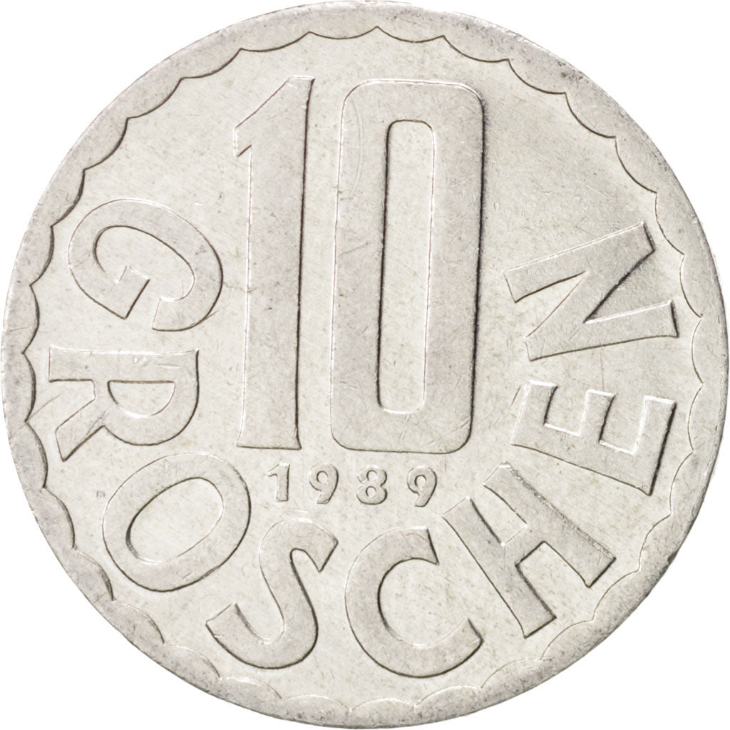 Monnaie, Autriche, 10 Groschen, 1989, SUP, Aluminium, KM:2878