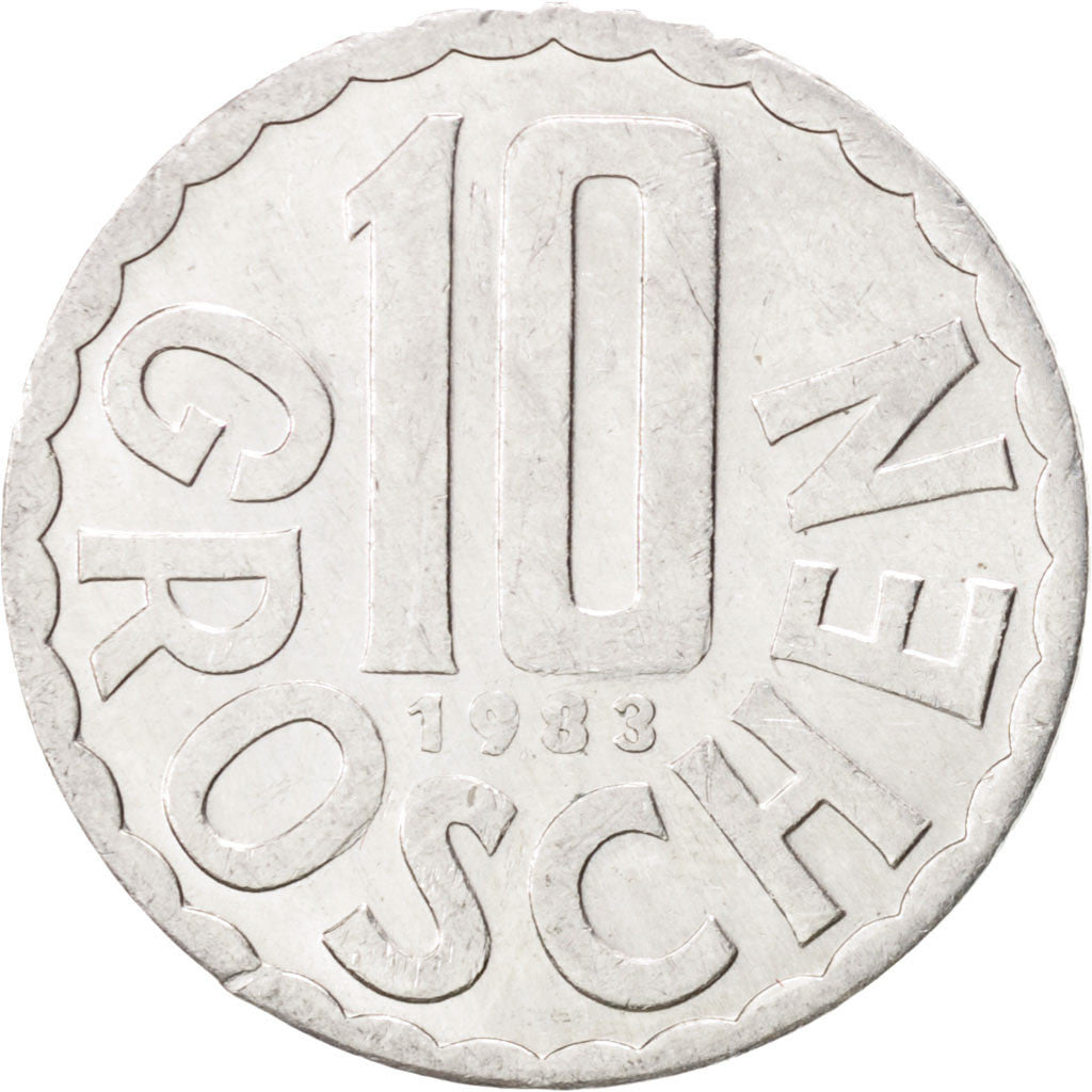 Moneta, Austria, 10 Groschen, 1983, SPL, Alluminio, KM:2878