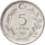 Coin, Turkey, 5 Lira, 1982, AU(55-58), Aluminum, KM:949.1