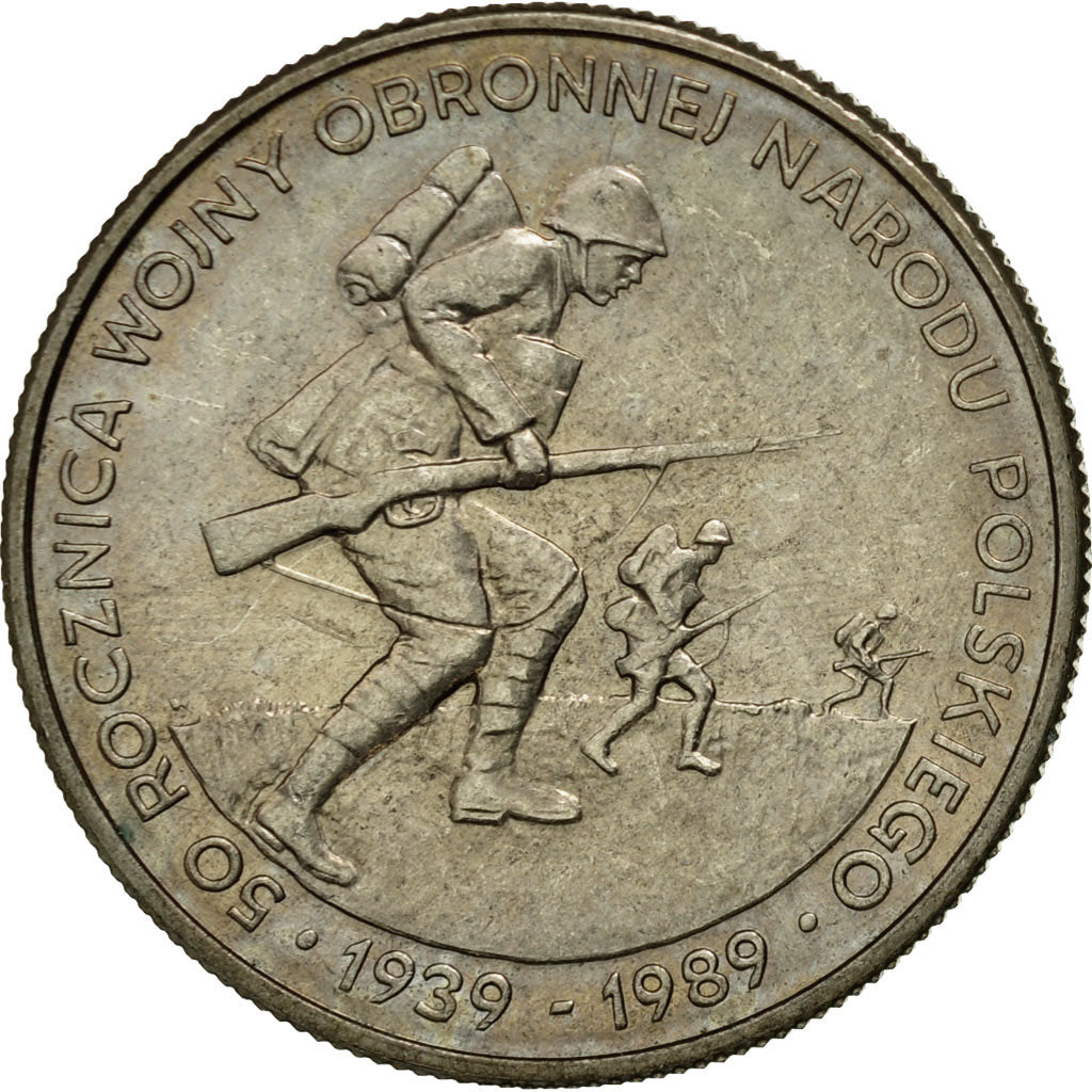 Coin, Poland, 500 Zlotych, 1989, Warsaw, MS(60-62), Copper-nickel, KM:185