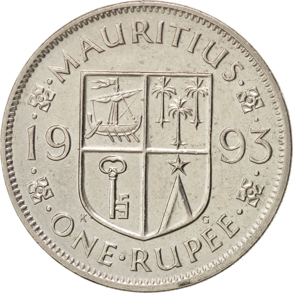 Monnaie, Mauritius, Rupee, 1993, SUP, Copper-nickel, KM:55