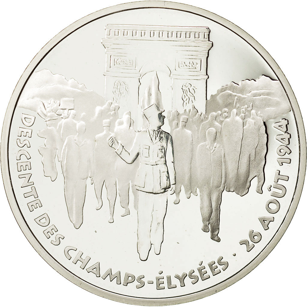 Coin, France, Libération de Paris, 100 Francs, 1994, MS(65-70), Silver