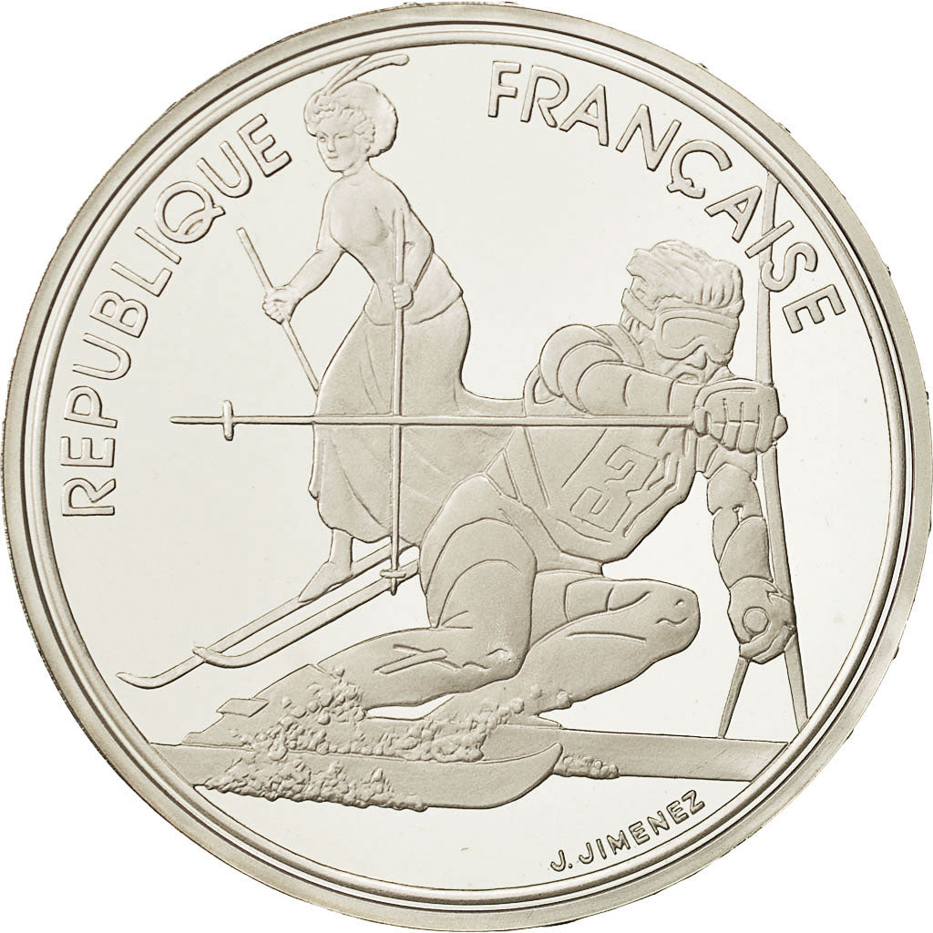Coin, France, 100 Francs, 1990, MS(65-70), Silver, KM:984, Gadoury:C13