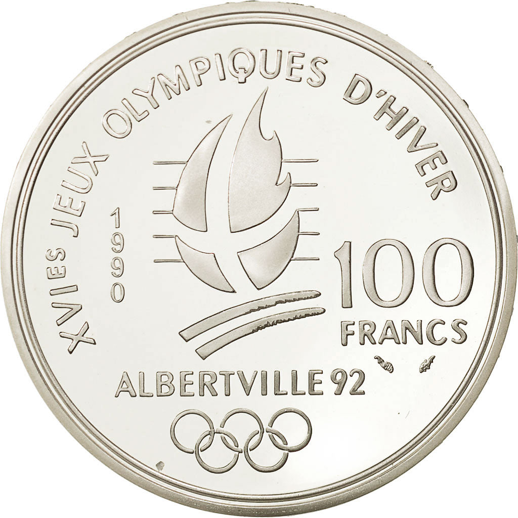 Coin, France, 100 Francs, 1990, MS(65-70), Silver, KM:984, Gadoury:C13