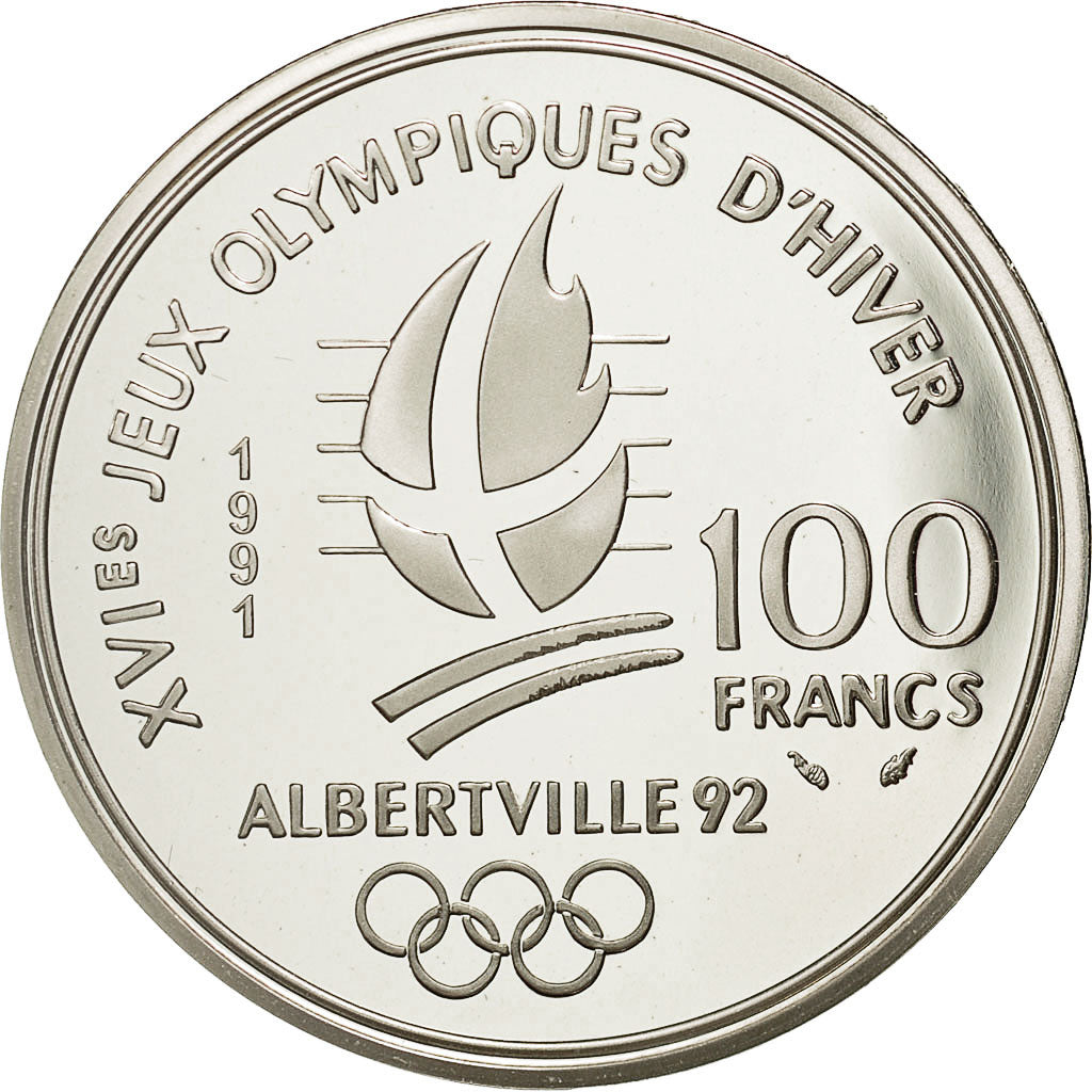 Coin, France, 100 Francs, 1991, MS(65-70), Silver, KM:995, Gadoury:C20