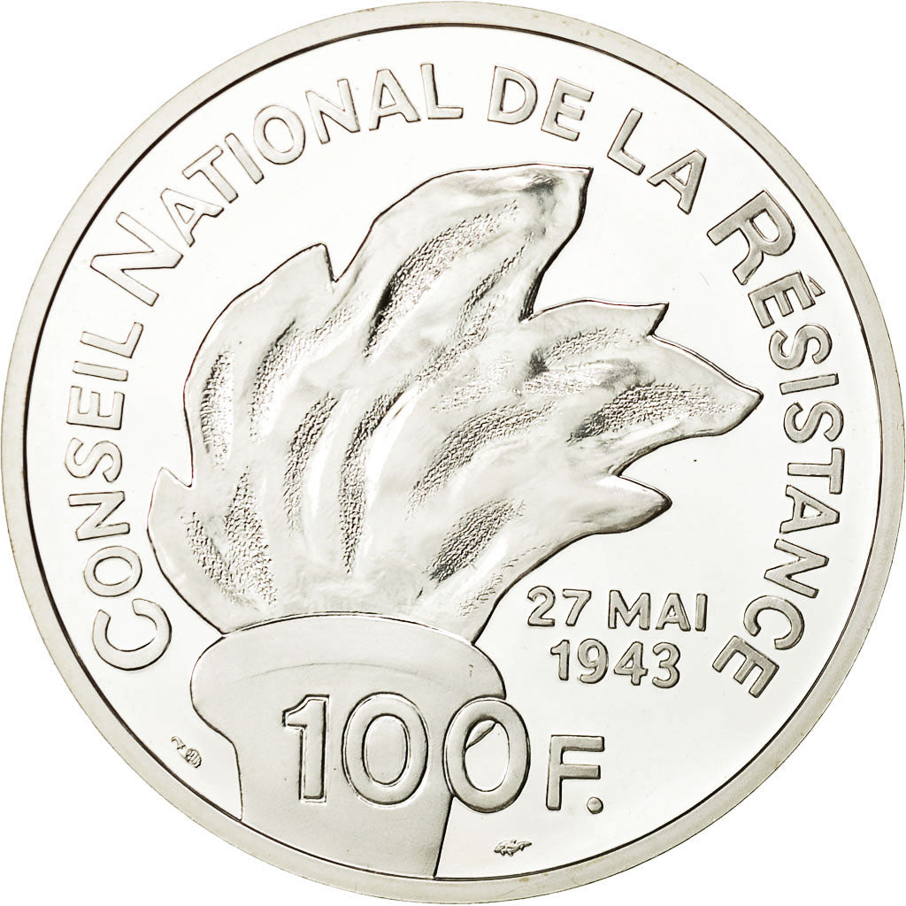 Münze, Frankreich, 100 Francs, 1993, STGL, Silber, KM:1023, Gadoury:C39