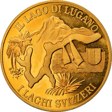 Switzerland, Medal, Il Lago di Lugano, I Laghi Svizzeri, MS(64), Copper-Nickel