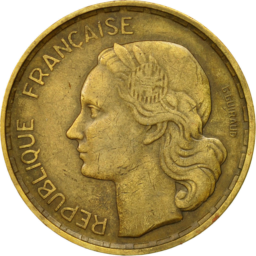 Coin, France, Guiraud, 50 Francs, 1950, Paris, EF(40-45), Aluminum-Bronze