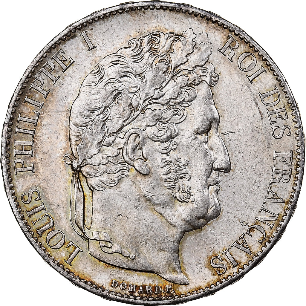 France, Louis-Philippe I, 5 Francs, 1847, Paris, Silver, NGC, MS62