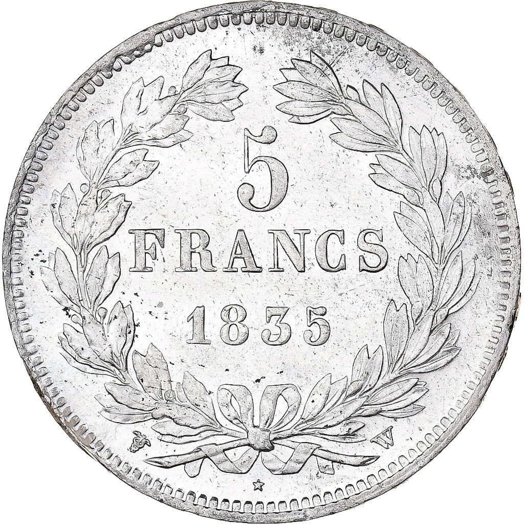 Francia, Louis-Philippe I, 5 Francs, 1835, Lille, Argento, SPL, Gadoury:678